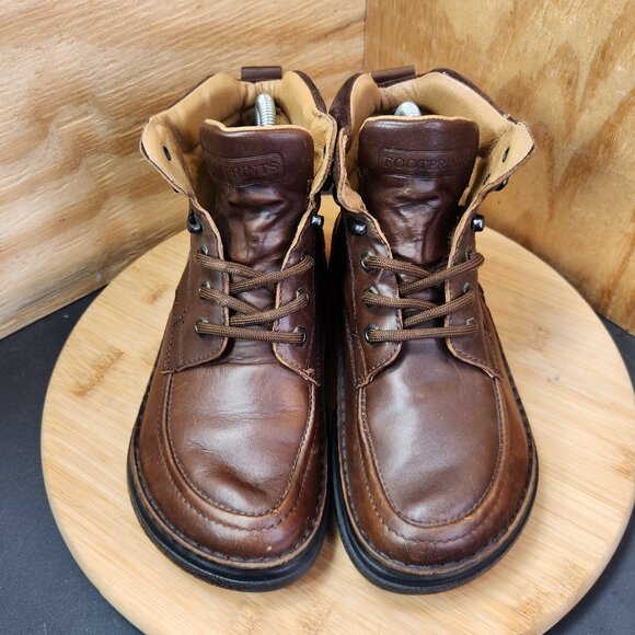 Birkenstock Footprints Leather Lace Up Ankle Boots Booties Size 38 US 8-8.5 - Picture 3 of 10